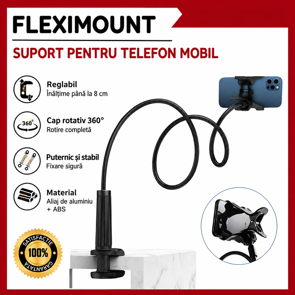 Suport telefon flexibil