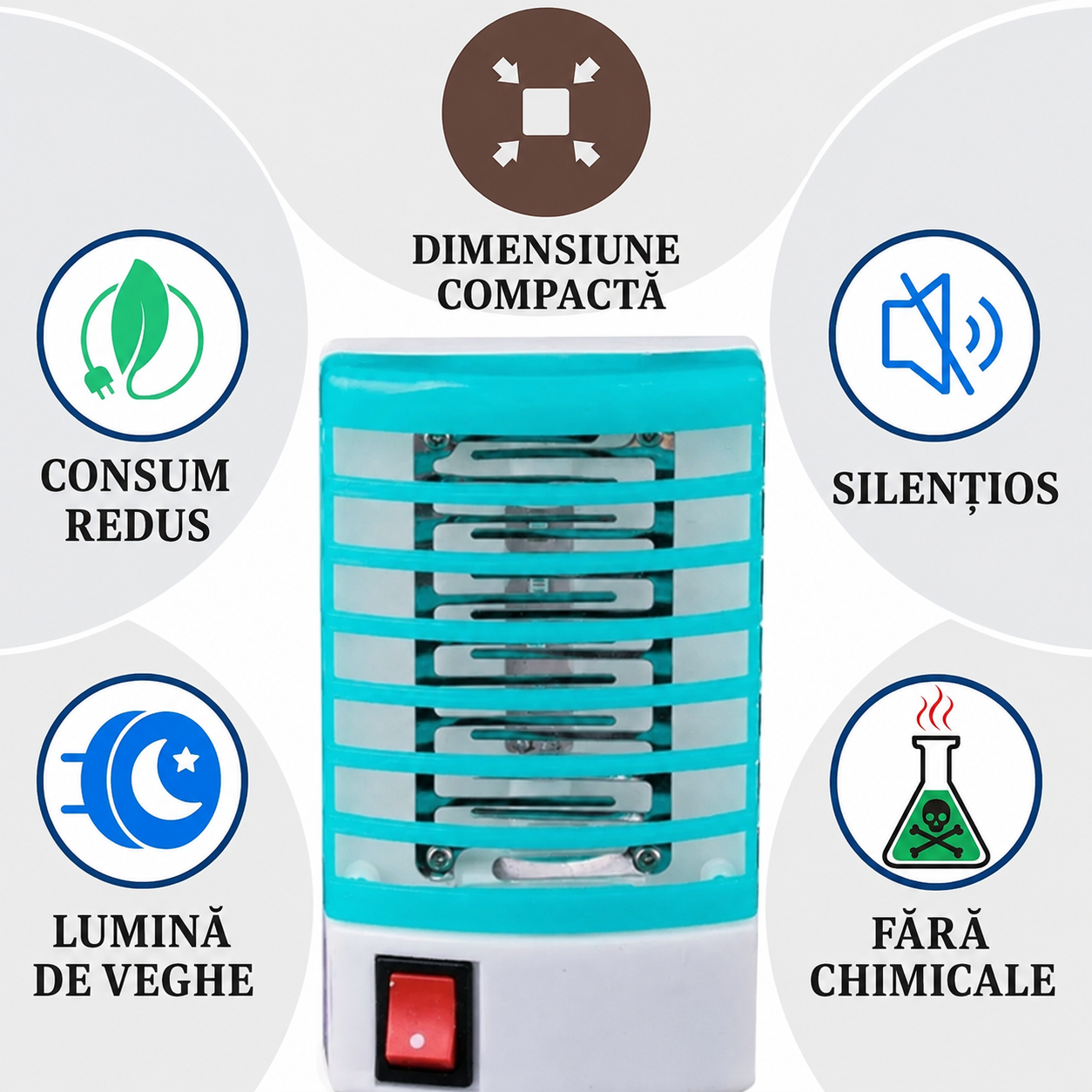 Aparat electric impotriva tantarilor mustelor,acarienilor silentios