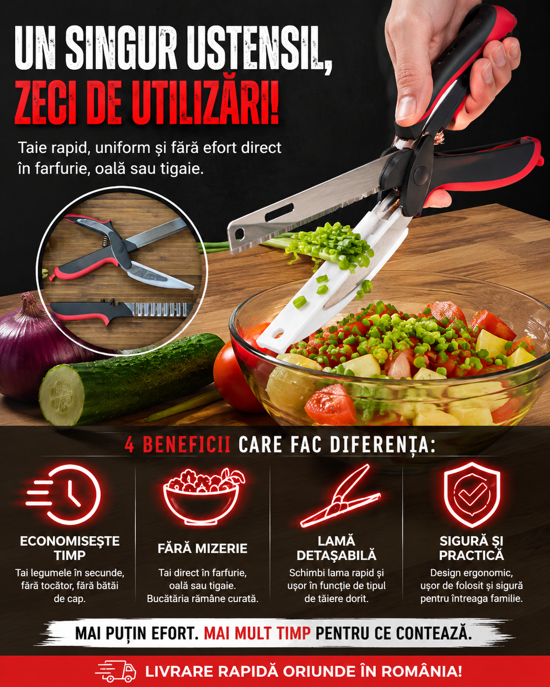 Foarfecă de bucătărie multifunctională
